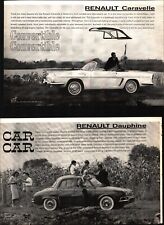 2-1960 Renault Dauphine & Caravelle Print Ads NOSTALGIC D2 picture
