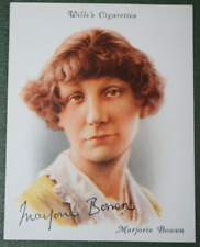 MARJORIE BOWEN   Author  & Playwright   Vintage 1930's  Illustrated Card   XC17 picture