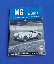 MG Guide by John Christy Karl Ludvigsen 1958 Modern Sports Car 2nd Print Book picture