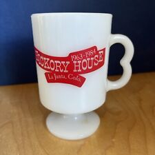 Vintage Hickory House 1963-1984 Fire King Cup White Red picture