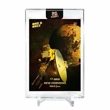 NEW HORIZONS Card 2023 GleeBeeCo Pluto Encounter Holographic #NWPL *GOLD* 1/1 picture