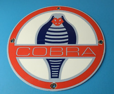Vintage Ford Cobra Sign - Gas Pump Service Porcelain Sign - Porcelain Auto Sign picture