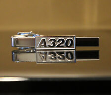 Tiebar Airbus A320 SILVER for Pilots Crew Maintenance metal tie clip clasp picture