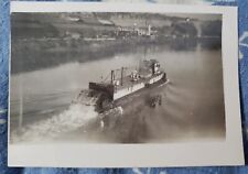 M/V Bevwood crossing water vintage snapshot picture