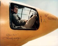 CAPTAIN CHUCK YEAGER IN BELL X-1 COCKPIT GLAMOROUS GLENNIS - 8X10 PHOTO REPRINT picture