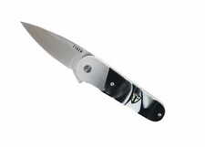 Finch Cherry Bomb Folding Knife Smoke/Resin Handle 154CM Plain Edge Satin CB501 picture