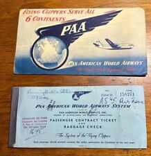 1952 PAA Pan American Airlines Clippers Ticket & Envelope picture