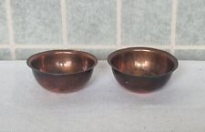 Antique Copper Bowl Small Pair Handmade picture