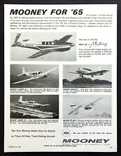 1965 Mooney Mark 22 Mustang Super& Mark 21 Master & MU-2 Airplane photo print ad picture