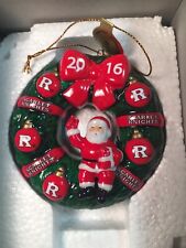 Rutgers University 2016 Danbury Mint Christmas Ornament Christmas Wreath MIB picture