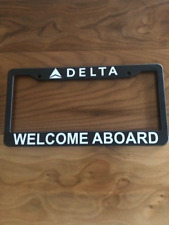 DELTA AIR LINES LICENSE PLATE FRAME - WELCOME ABOARD picture