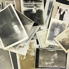 Vintage Black and White Photo Lot of 70 Blurry Light Leaks Flawed Snapshots picture