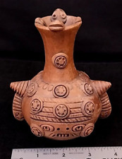 Vintage Pre-Columbian/Mayan Style Ceramic Effigy Vessel 5