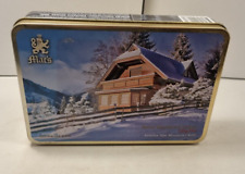 Austrian Alps Mountain Chalet Decorative Novelty Collectible Tin picture