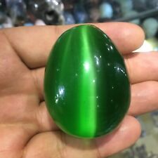 30x40MM Green cat's eye Egg Sphere Healing Crystal Specimen Rock Stone 1pc picture