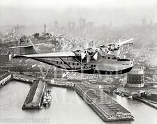  Pan Am Clipper Martin MB130 Airplane China Clipper over San Francisco photo    picture