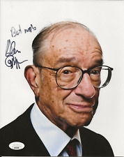 Alan Greenspan REAL hand SIGNED Photo #3 JSA COA Autographed Federal Reserve picture