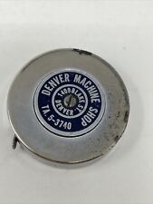 Vintage Denver Machine Shop Advertising Tape Measure Master Round picture