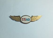 Vintage USAir US Airlines Gold Tone Flight Attendant Wings Pin Badge - Unmarked picture