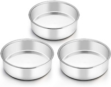 6 Inch Cake Pan, round Cake Pan Tier Baking Pans Set Stainless Steel, Fit in Pot picture