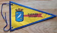 VINTAGE CANNES (Côte d'Azur) PENNANT French Travel – Cycling Pennant picture
