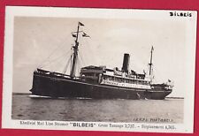 MARITIME MAIL PC POSTCARD  PAQUEBOT MAIL SS BELBIS KHEDIVIAL MAIL LINE picture