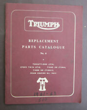 TRIUMPH MOTORCYCLE MANUAL BOOK 1961 1962 1963 350/500cc 3TA T100 5TA SPEED TWIN picture