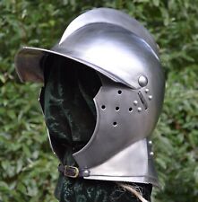 Burgonet Helmet Medieval Ancient Armor Helmet 18GA Halloween Barbuta German cru picture