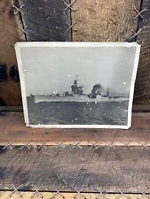Original vintage WWII black white USS Indianapolis photo US Navy Shark Attack picture