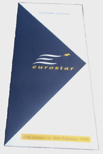 FEBRUARY 1995 EUROSTAR TIMETABLE AND FARES picture