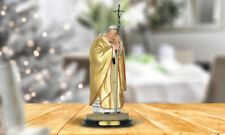 Pope John Paul II Wearing Gold Robe Statue 12