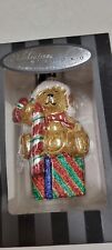 Celebrations By Radko. Hand Crafted Glass. Christmas Bear Ornament picture