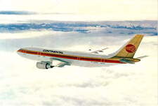 Continental Airlines, Airbus A300 aircraft, Airbus Industrie, European Postcard picture
