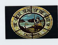 Postcard Great Seal of the State of California State Capitol Sacramento CA USA picture
