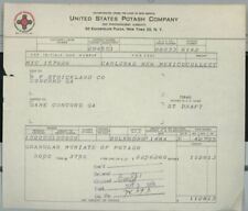1955 United States Potash Company 30 Rockefeller Plaza New York NY Invoice  164 picture