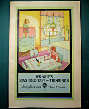 Vintage 1930 Wright's Bias Tape & Trimmings Sewing Book #23 (Excellent) picture