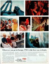 1967 TWA Vintage Print Ad Make Wherever You Go In Europe  picture