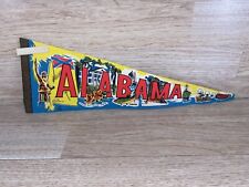 Vintage Confederate Alabama Felt Pennant Brilliant Colors picture