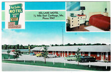 Kel-Lake Motel, Carthage, MO, Route 66 -- Vintage Chrome Postcard picture