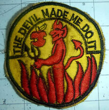 THE DEVIL MADE ME DO IT - Patch - USAF THAILAND SPECIAL OPS - Vietnam War, M.424 picture