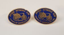 Antique Automobile Club of America Enamel Blue Oval Logo Earrings Duryea, PA picture