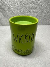 Rae Dunn Halloween Jack-O-Lantern Wicked Sublime Lime 8.7oz Scented Candle New  picture