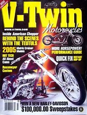 V - TWIN MOTORCYCLES MARCH 2005 NO. 47 MOTORCYCLE LIFESTYLE picture