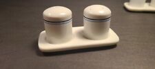 Vintage Northwest Airlines  1st Class Mini Salt & Pepper Shakers Set Two Stripes picture