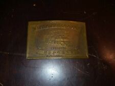 RARE Wells Fargo & Co's Express Brass Belt Buckle Tiffany & Co London England  picture
