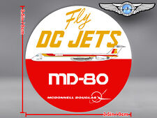 OLD IBERIA LIVERY ROUND MD80 MD 80 FLY DC JETS DECAL / STICKER picture