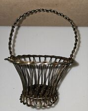  Small Vintage Brass Basket picture