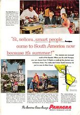 1955 Pan American Airways Panagra Travel to South America Print Ad Vintage picture