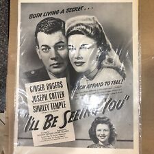 Ginger Rogers Shirley Temple I'll Be Seeing You VINTAGE Photo picture