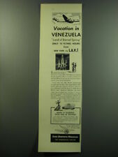 1949 Linea Aeropostal Venezolana LAV Airline Ad - Vacation in Venezuela picture
